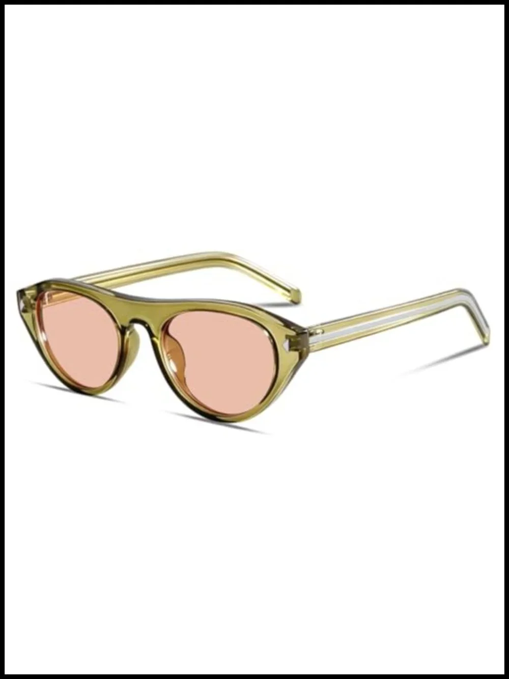 Retro Oval Sunglasses with UV400 Protection Lightweight Comfort for Women Men